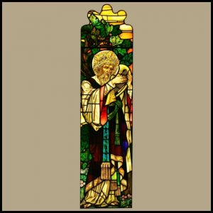 Ref Rel Antique Religious Church Stained Glass Window King