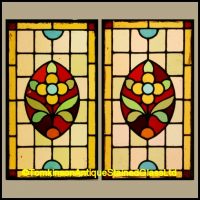 Ref Ed Edwardian Stained Glass Window Dicky Bird Tomkinson