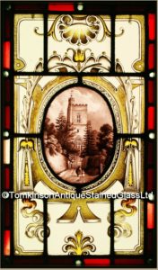 Edwardian stained glass window