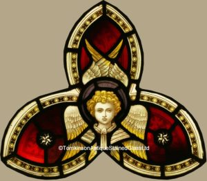 Seraphim Angels stained glass