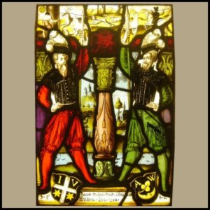 Armorial stained glass