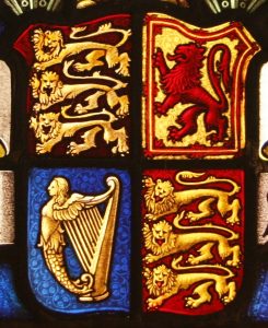 Armorial stained glass