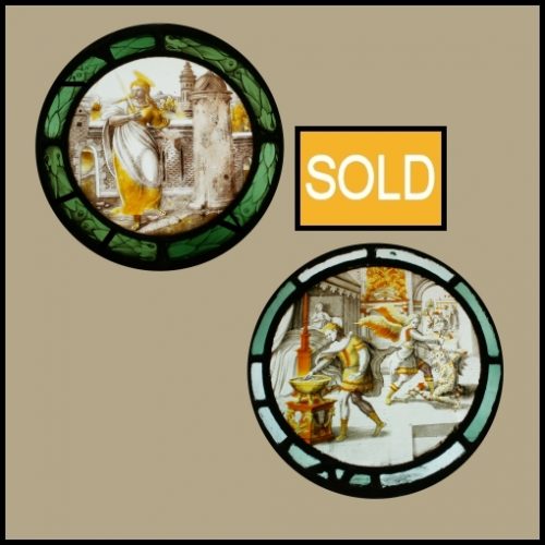 16th century stained glass roundels