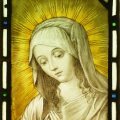 Madonna Stained Glass Panel