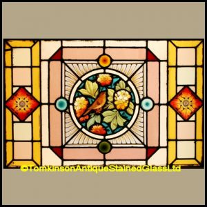 Hand Painted Stained Glass Window