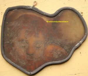 Antique Cherub Stained Glass