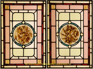 Antique Edwardian Stained Glass Windows