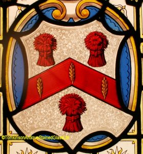 Sir Bartholomew Reed Stained Glass Coat of Arms