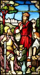 King David stained glass window