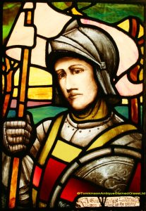 St George Stained Glass Panel