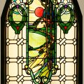 Art Nouveau Stained Glass Window