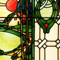 Art Nouveau Stained Glass Window For Sale