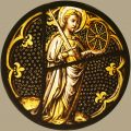 St Catherine Stained Glass Roundel