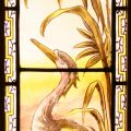 Victorian Stained Glass Panel