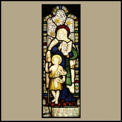 Religious Stained Glass Window For Sale